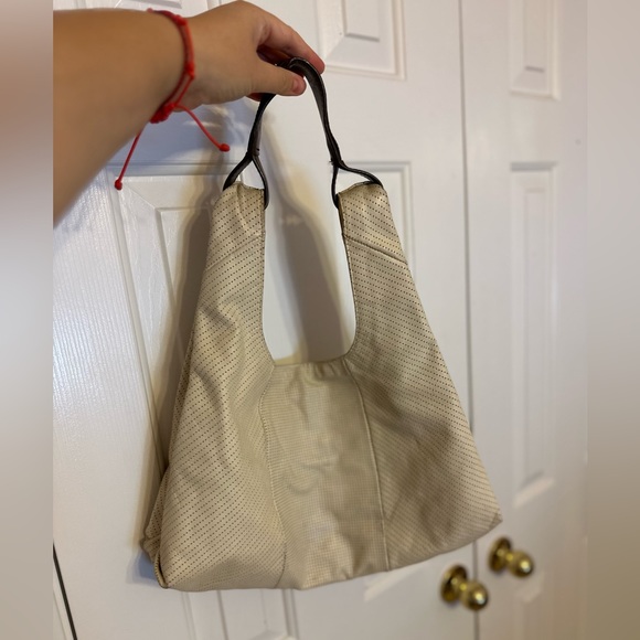 SPLENDID Perforated white-milky leather hobo purse. Perfect summer addition. - Picture 3 of 7